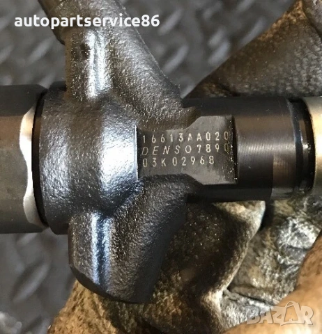 Горивен инжектор за Subaru Legacy 2.0 Дизел (2009) Denso 16613AA020, снимка 2 - Части - 54235747