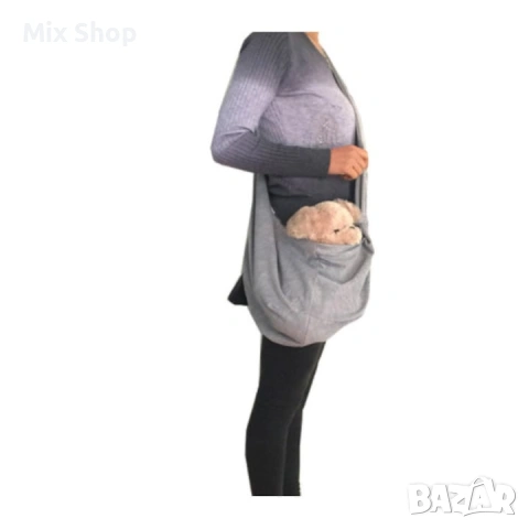 Нова Слинг чанта през рамо за кучета, котки и други животни, Сив, снимка 4 - Други спортове - 54202929