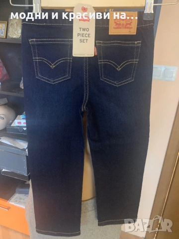 Детски дънки Levi Strauss & Co, цвят индиго, нови с етикет, снимка 5 - Детски панталони и дънки - 53349254