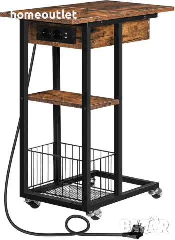 ПРОМОЦИЯ Мултифункционална мобилна масичка с място за съхранение и зарядна станция BF022SF01