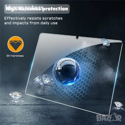 Калъф за Xiaomi Redmi Pad 2 - Прозрачен, Удароустойчив, 4-Ъглова Защита, TPU Материал, Стъклен проте, снимка 7 - Калъфи, кейсове - 52143738