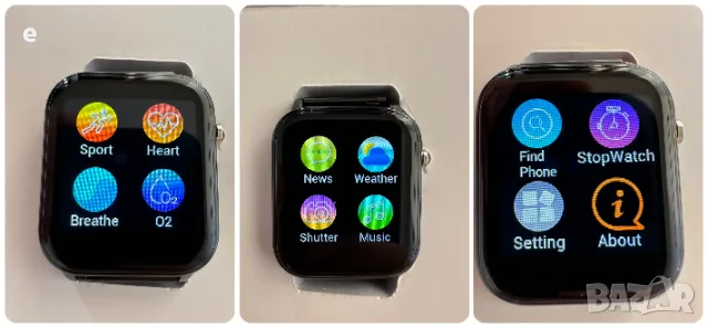 Красив водоустойчив спортен смартчасовник, смартгривна. Златист НОВ !, снимка 8 - Смарт гривни - 47920835