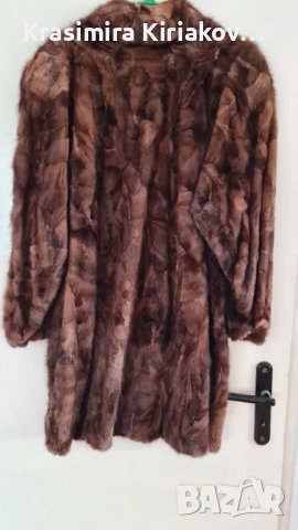 Кожено палто от норка, снимка 2 - Палта, манта - 42515036