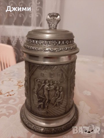 калаено сребърна халба, снимка 6 - Антикварни и старинни предмети - 40077087