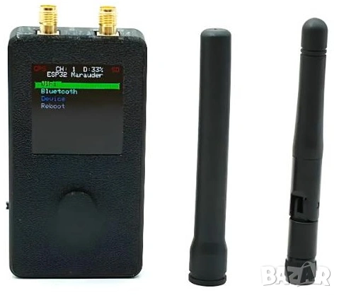 M5Shark Predator ESP32 Marauder Mar-x-Auder Wi-Fi Bluetooth Тест за Сигурност GPS Mapping Wardriving, снимка 2 - Други - 53173636