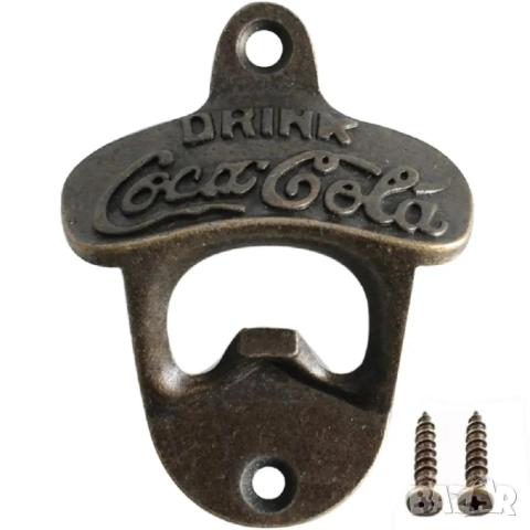 Метална отварачка за бира Coca Cola за стена бар бутилки Fanta Sprite капачки Drink напитки безалкох