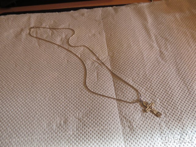 сребърен кръст разпятие  Исус Христос  със сериен номер сребро, снимка 3 - Колиета, медальони, синджири - 35058399