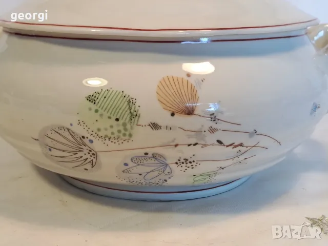 стар български порцеланов супник 21/6, снимка 3 - Прибори за хранене, готвене и сервиране - 49990345