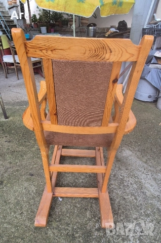 Люлеещ стол/кресло масив, снимка 4 - Столове - 52019508