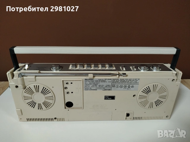 Продавам радиокасетофон Шарп , снимка 3 - Радиокасетофони, транзистори - 53069200