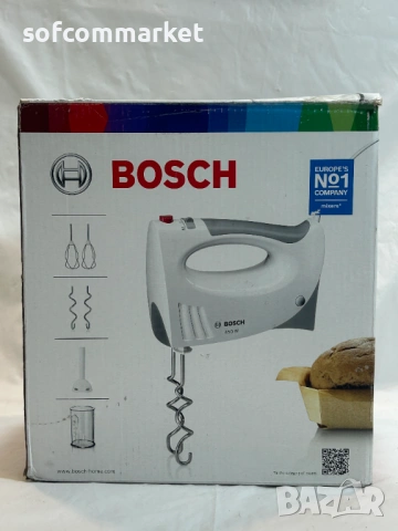 Миксер с пасатор Bosch MFQ3540 (450W) – Неразличим от нов + ГАРАНЦИЯ, снимка 5 - Чопъри и пасатори - 54340208