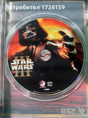 ДВД Star Wars III отмъщението на ситите, снимка 3 - DVD филми - 52116243