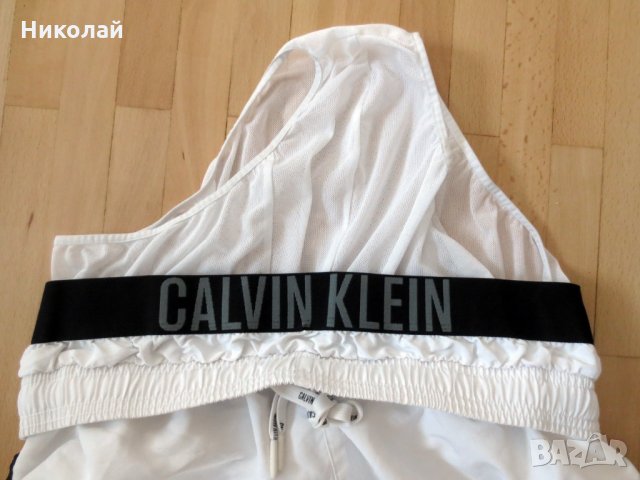 Calvin Klein ID Intense Power Double Waistband Swim Shorts, снимка 9 - Бански - 33994369