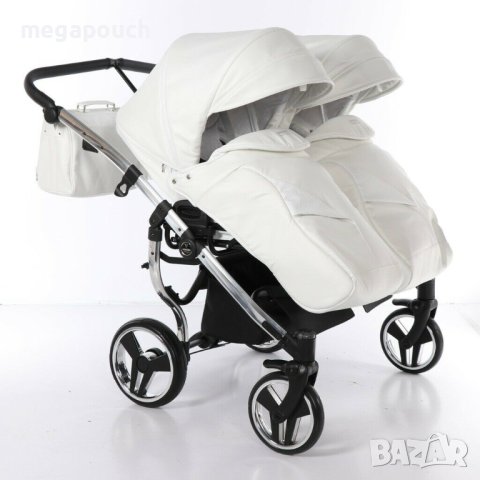 Бебешка количка Junama Mirror Satin Duo 2в1, 3в1 НОВА, снимка 9 - Детски колички - 42081956