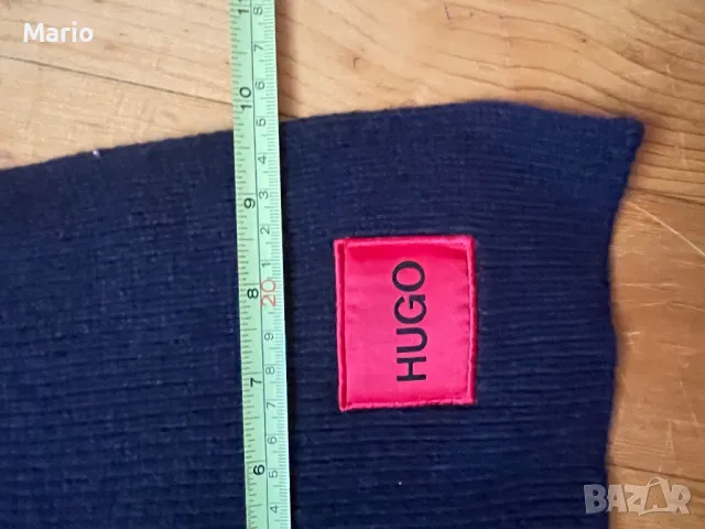 HUGO Hugo Boss вълнен шал, снимка 4 - Шалове - 49140803