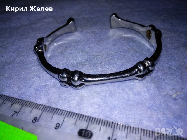 ДИЗАЙНЕРСКИ ВИНТИДЖ АРТ МОДЕЛ ГРИВНА ЛЕГИРАНА БЛАГОРОДНА НЕРЪЖДАЕМА СТОМАНА 38047, снимка 10 - Гривни - 40856304