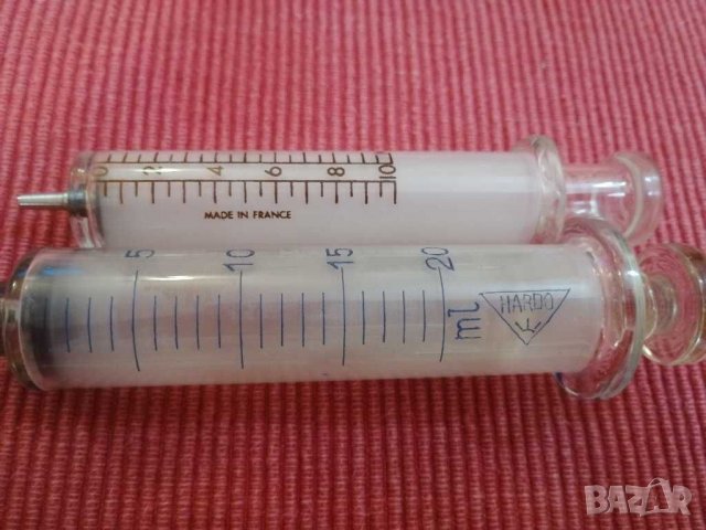 Стари стъклени спринцовки. , снимка 5 - Колекции - 30199470