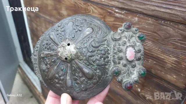 ГОЛЯМА СТАРА СРЕБЪРНА ПАФТА ПАФТИ 