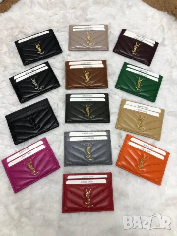 визитници от естествена кожа chanel ysl saint laurent gucci louis vuitton , снимка 5 - Портфейли, портмонета - 51337351