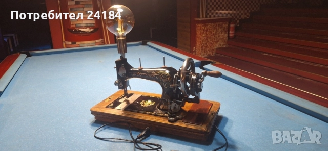 Нощна лампа уникат, изработена от шевна машина