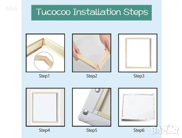 Комплект рисуване по номера Художник, 40 x 30 cm + рамка, снимка 4 - Други стоки за дома - 54192103