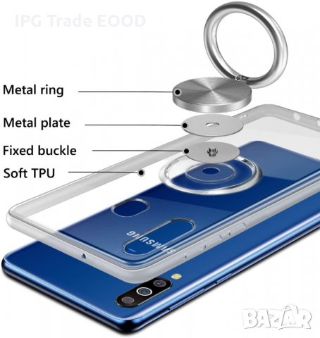 Samsung Galaxy M20 - силиконов кейс със стойка, снимка 3 - Калъфи, кейсове - 31033620