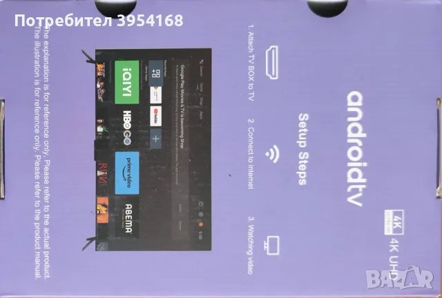 TV box android 14, 2GB/16GB, снимка 4 - Плейъри, домашно кино, прожектори - 55908357