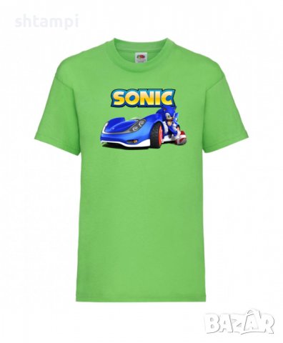 Детска Тениска Соник Sonic The Hedgehog Sonic Car Изненада,Подарък,Игра,Колата на соник, Sonic, снимка 8 - Детски тениски и потници - 37209678