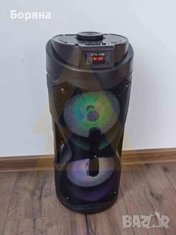 Караоке  – Ергономичен дизайн – Дигитален дисплей – LED СВЕТЛИННИ ЕФЕКТИ – РАДИО честоти: 88~108 МHz