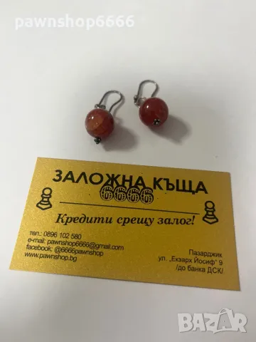 Обеци сребро 925 с минерали, снимка 6 - Обеци - 48219902