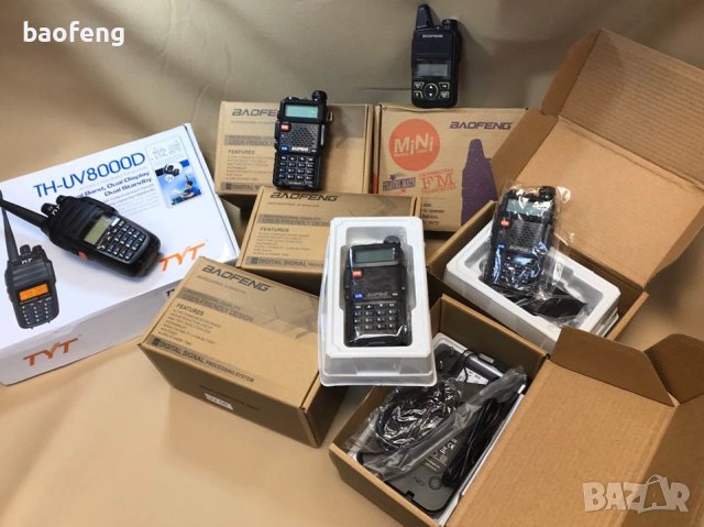 Нова Baofeng 5R 8w Модел 2023 +3 подаръка 136-174 400-520 Mhz Радиостанция Pmr Fm фенерче до 40км., снимка 9 - Друга електроника - 42888462