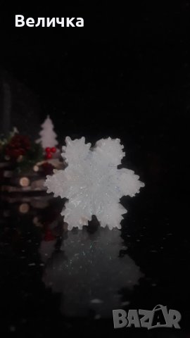 Коледна снежинка, снимка 3 - Декорация за дома - 42513891