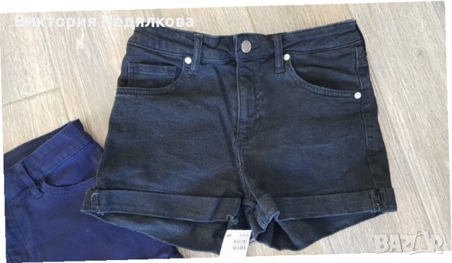 3 броя дънкови панталонки H&M, снимка 3 - Къси панталони и бермуди - 29544904