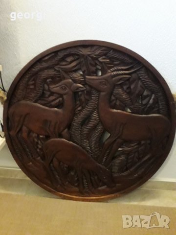 Дървено пано дърворезба уникат, снимка 10 - Декорация за дома - 29823236