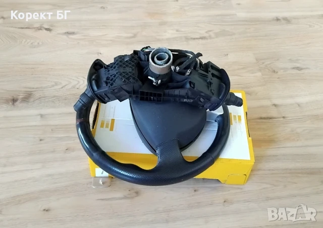 Мултифункционален волан с аербег и лентов кабел + лост за мигачи/чистачки за Рено Меган и Клио, снимка 6 - Части - 51237720