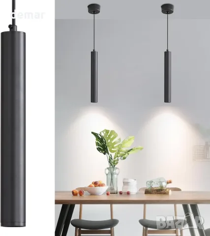 Mikeru висящи LED полилейни лампи за остров, 2 бр., 3 CCT 3000–6500K, регулируеми