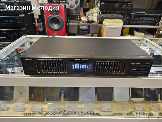 Еквалайзер Conrad Audio TE-980 В отлично техническо и визуално състояние. Стерео графичен еквалайзер, снимка 2 - Еквалайзери - 52810145