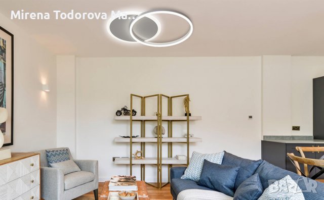 LED  полилей таванно осветление с дистанционно управление, снимка 4 - Лед осветление - 38254394