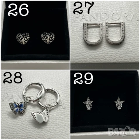 НОВИ! Оригинални Сребърни Обеци на Pandora/Пандора на Винт и с Английско Закопчаване S925/ALE!, снимка 8 - Обеци - 50578760