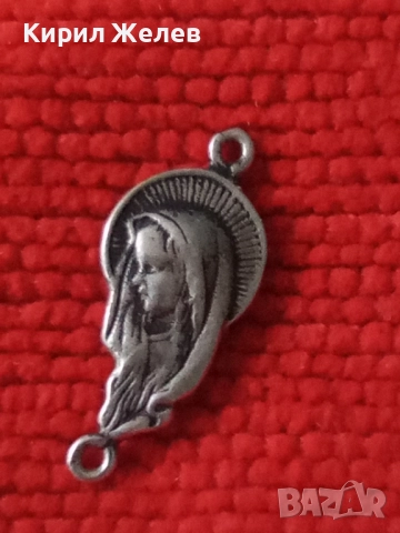 КАТОЛИЧЕСКА СРЕБЪРНА ИКОНКА ЛАКИРАНО СРЕБРО 925 ИКОНА За МОЛИТВЕНА ОГЪРЛИЦА Тип БРОЕНИЦА 31609, снимка 10 - Колиета, медальони, синджири - 50542201