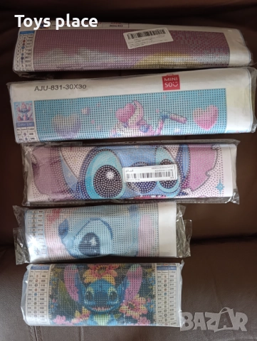 20*20см Диамантен гоблен Лило и Стич Lilo and Stitch , снимка 4 - Конструктори - 52431787