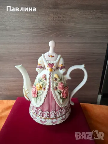 Порцеланов чайник, снимка 5 - Аксесоари за кухня - 50211654