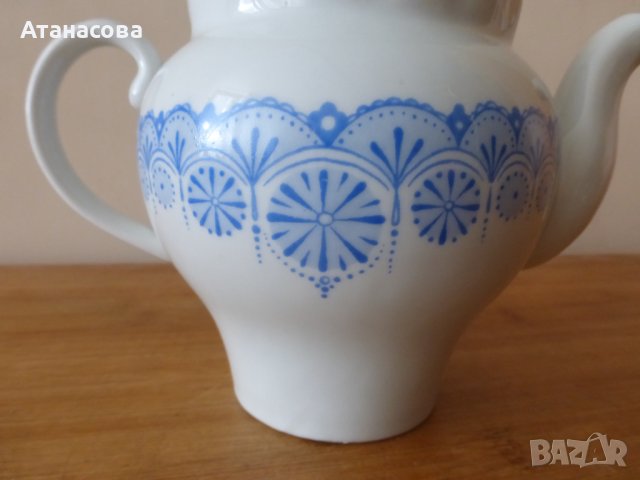 Украински порцеланов чайник Барановка 1970 г, снимка 3 - Аксесоари за кухня - 42081460