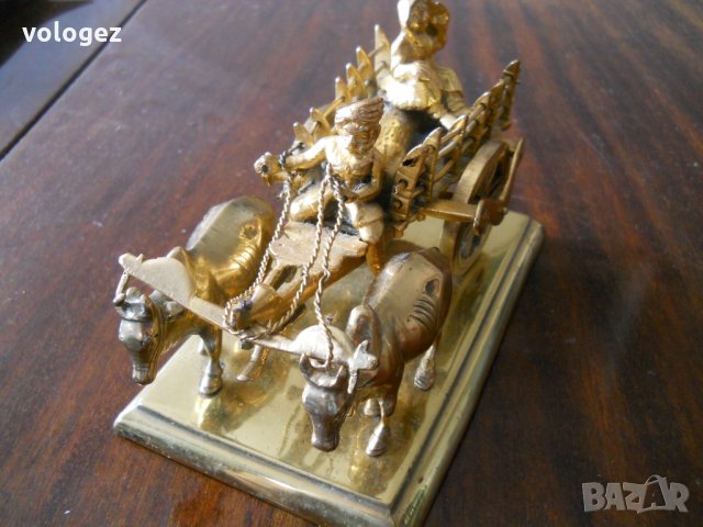 Старинна бронзова статуетка, снимка 4 - Антикварни и старинни предмети - 31548641