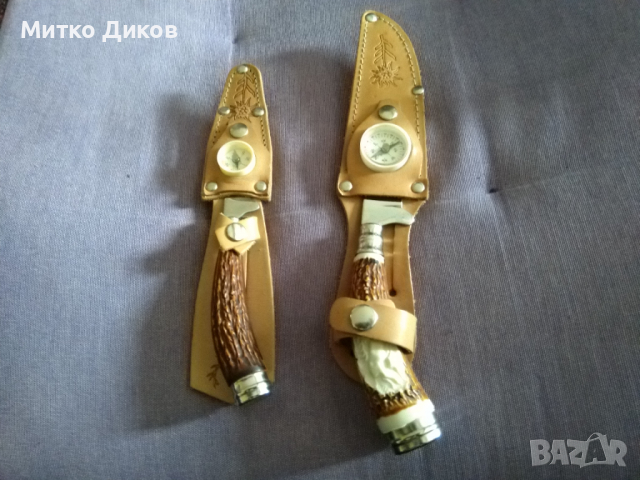 Ловни ножове БЛРС от соца калъф естествена кожа и компас-чисто нови, снимка 6 - Ножове - 36422584