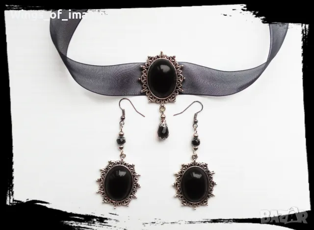 Комплект бижута със сребро 925, Ръчна изрботка, снимка 2 - Бижутерийни комплекти - 47563678