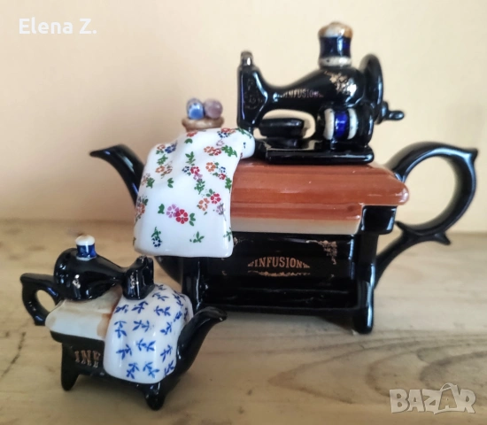 Малък чайник – шевна машина Infusion Пол Кардю