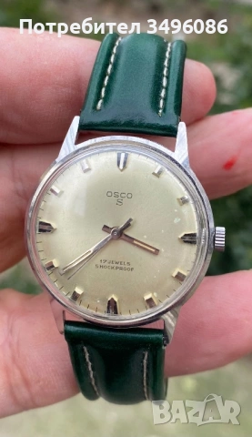 Стар немски часовник OSCO S, снимка 4 - Мъжки - 53938491