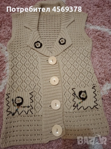 Луксозен Дамски Елек, снимка 5 - Елеци - 51487463