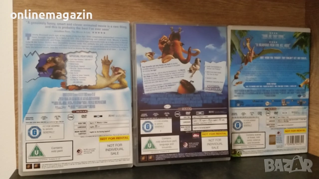 DVD  Ледена Епоха 1,2 и 3 , снимка 3 - DVD филми - 53938269